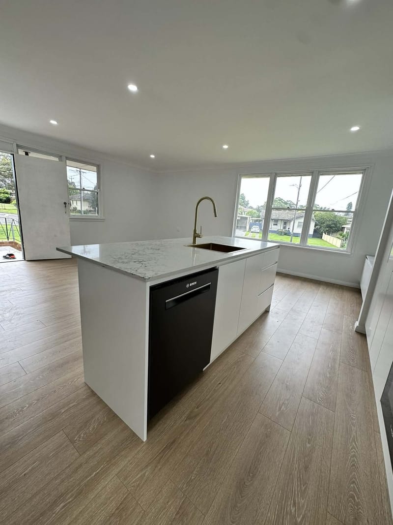 Home renovation living space by ASP Build & Co