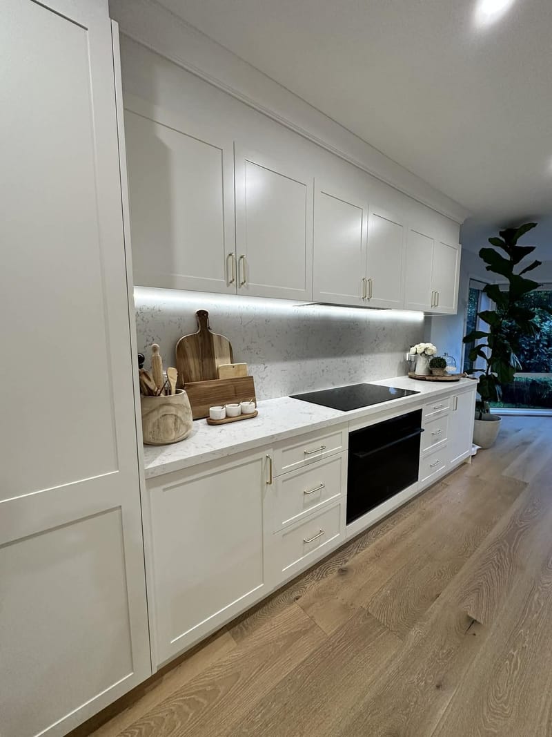 Modern kitchen renovation with integrated appliances, Adelaide